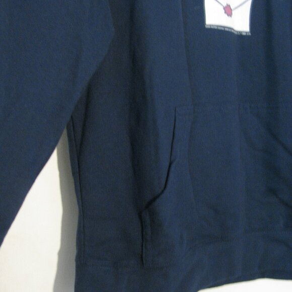 * Delta Fleece Hoodie Sweatshirt 2XL Plus Size Owl Harry Potter Blue Like New - Picture 3 of 5